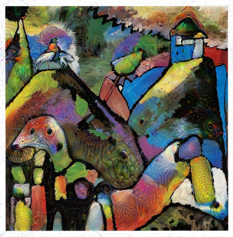 Improvisation 9 by Wassily Kandinsky & DeepDream