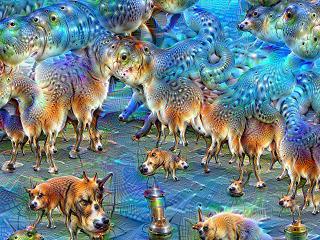 Deep dream trained on dogs